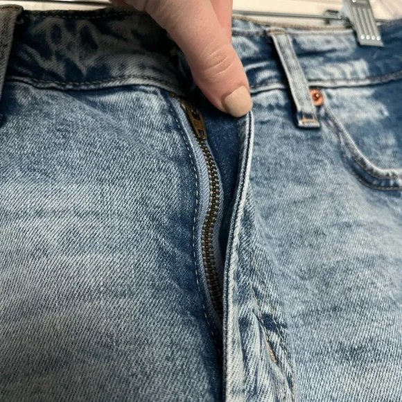 GAP Denim Skirt with - Front Slit - Size 0/25 - Picture 2 of 8